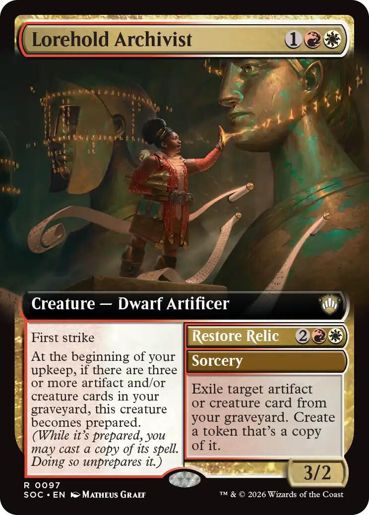 Lorehold Archivist (Extended Art) [Secrets of Strixhaven Commander] - The Mythic Store | 24h Order Processing