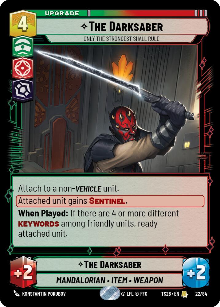 The Darksaber - Only the Strongest Shall Rule (22/84) (22/84) [Twin Suns] - The Mythic Store | 24h Order Processing