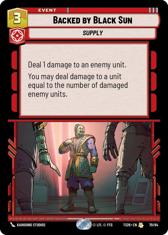 Backed by Black Sun (70/84) (70/84) [Twin Suns] - The Mythic Store | 24h Order Processing