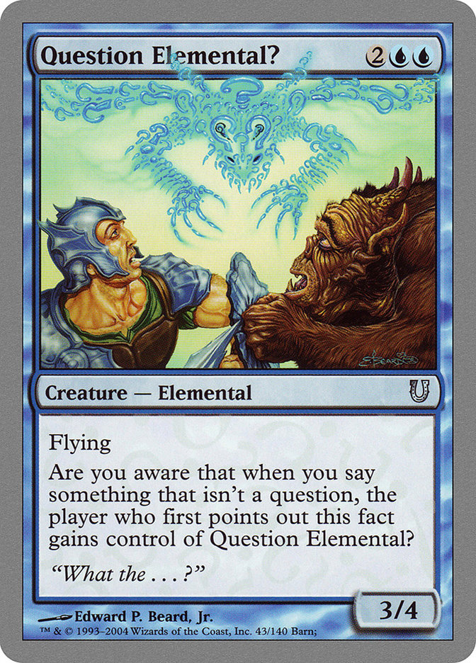 Question Elemental? [Unhinged] - The Mythic Store | 24h Order Processing
