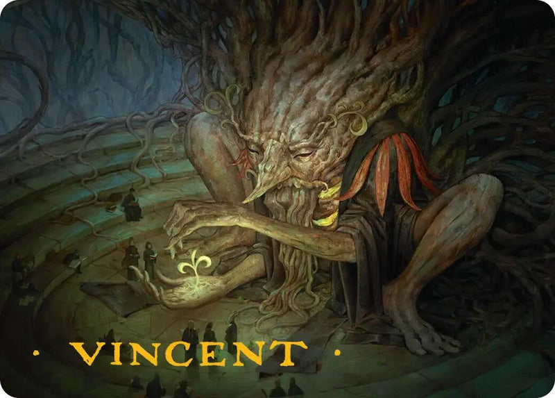 Old-Growth Educator Art Card (Gold-Stamped Signature) [Secrets of Strixhaven Art Series] - The Mythic Store | 24h Order Processing
