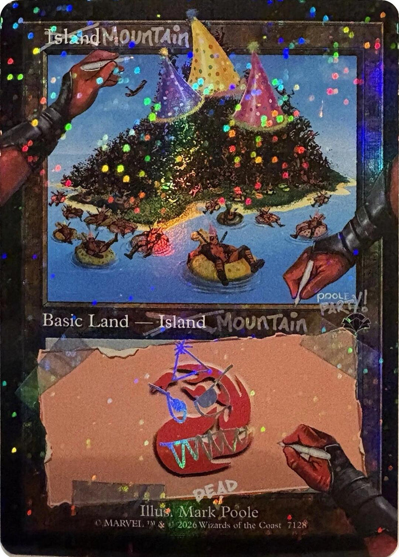 Mountain (7128) (Pool Party Foil) [Secret Lair Drop Series] - The Mythic Store | 24h Order Processing