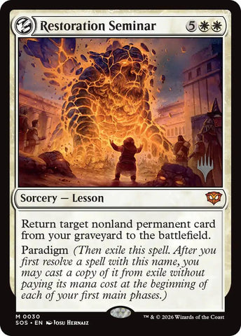 Restoration Seminar [Secrets of Strixhaven Promos] - The Mythic Store | 24h Order Processing