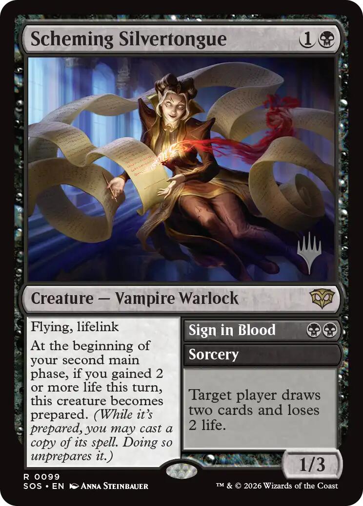 Scheming Silvertongue [Secrets of Strixhaven Promos] - The Mythic Store | 24h Order Processing