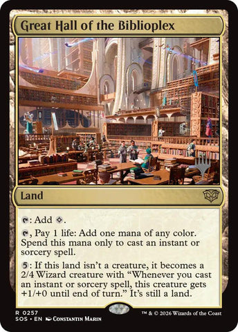Great Hall of the Biblioplex [Secrets of Strixhaven Promos] - The Mythic Store | 24h Order Processing