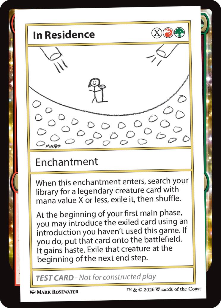 In Residence [Mystery Booster Playtest Cards] - The Mythic Store | 24h Order Processing