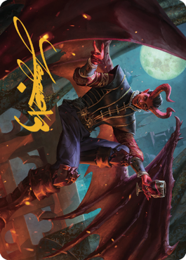 Raphael, Fiendish Savior Art Card (40) (Gold-Stamped Signature) [Commander Legends: Battle for Baldur's Gate Art Series] - The Mythic Store | 24h Order Processing