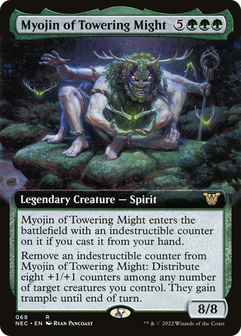 Myojin of Towering Might (Extended Art) [Kamigawa: Neon Dynasty Commander] - The Mythic Store | 24h Order Processing