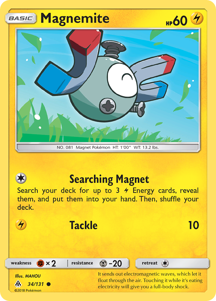 Magnemite (34/131) [Sun & Moon: Forbidden Light] - The Mythic Store | 24h Order Processing