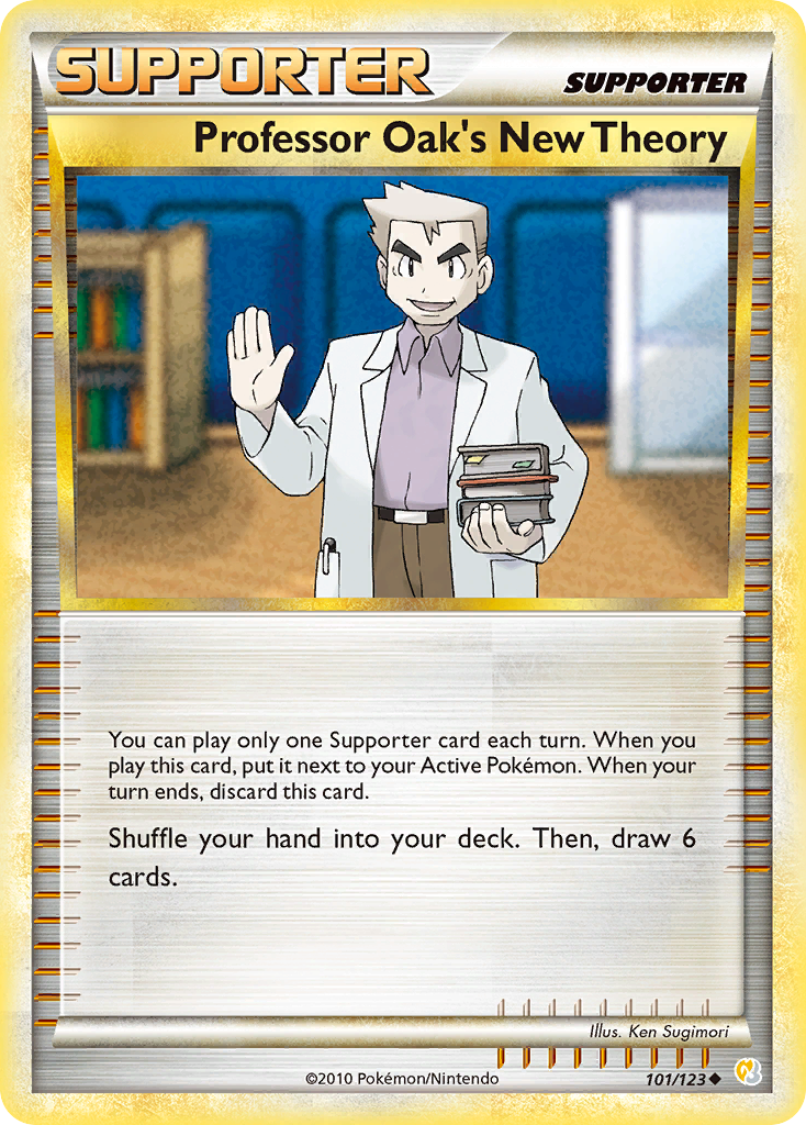 Professor Oak's New Theory (101/123) [HeartGold & SoulSilver: Base Set] - The Mythic Store | 24h Order Processing