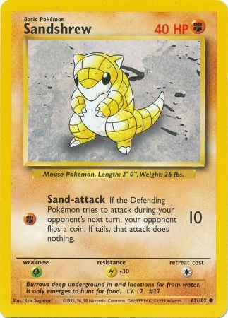 Sandshrew (62/102) [Base Set Unlimited] - The Mythic Store | 24h Order Processing