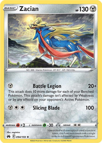 Zacian (094/159) [Sword & Shield: Crown Zenith] - The Mythic Store | 24h Order Processing