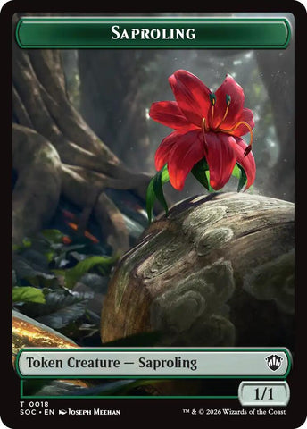 Saproling // Pest (0023) Double-Sided Token [Secrets of Strixhaven Commander Tokens] - The Mythic Store | 24h Order Processing