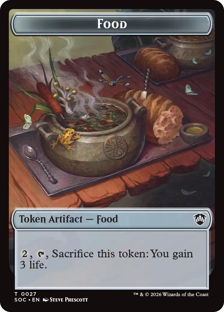 Food // Frog Lizard Double-Sided Token [Secrets of Strixhaven Commander Tokens] - The Mythic Store | 24h Order Processing