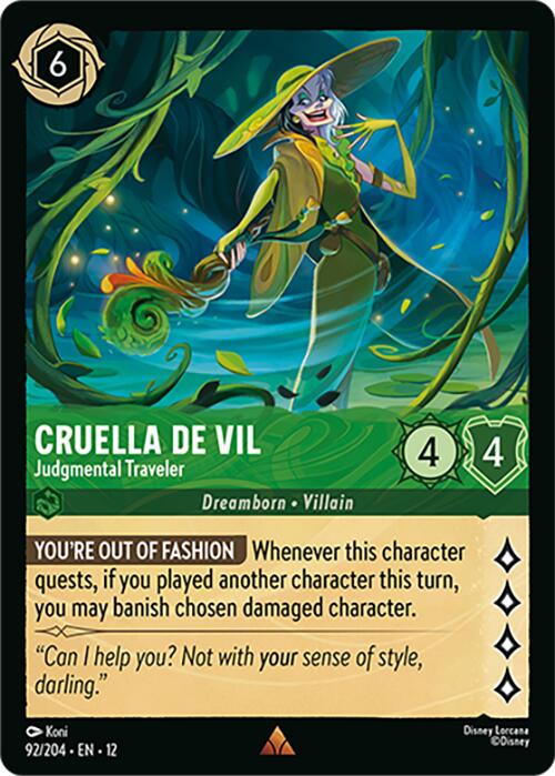 Cruella De Vil - Judgmental Traveler (92/204) [Wilds Unknown] - The Mythic Store | 24h Order Processing