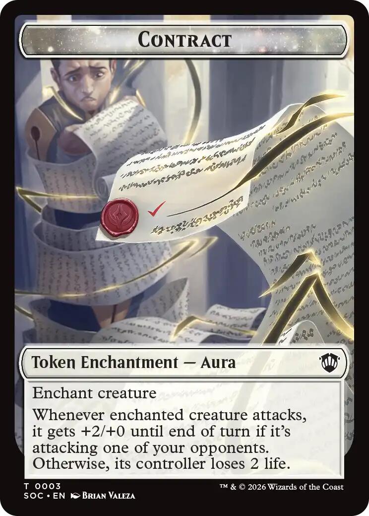 Contract // Pegasus Double-Sided Token [Secrets of Strixhaven Commander Tokens] - The Mythic Store | 24h Order Processing