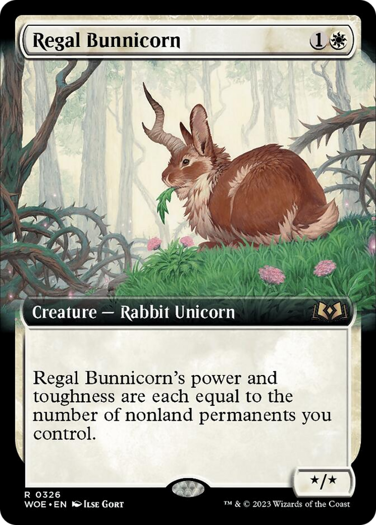 Regal Bunnicorn (Extended Art) [Wilds of Eldraine] - The Mythic Store | 24h Order Processing