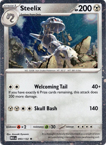 Steelix (093/132) (Cosmos Holo) [Mega Evolution: Base Set] - The Mythic Store | 24h Order Processing