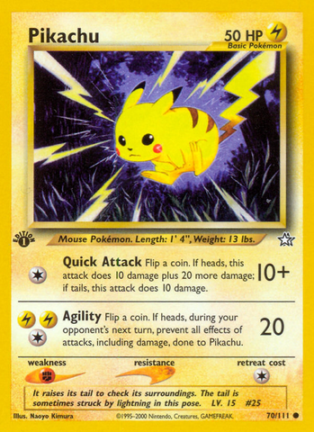 Pikachu (70/111) [Neo Genesis 1st Edition] - The Mythic Store | 24h Order Processing