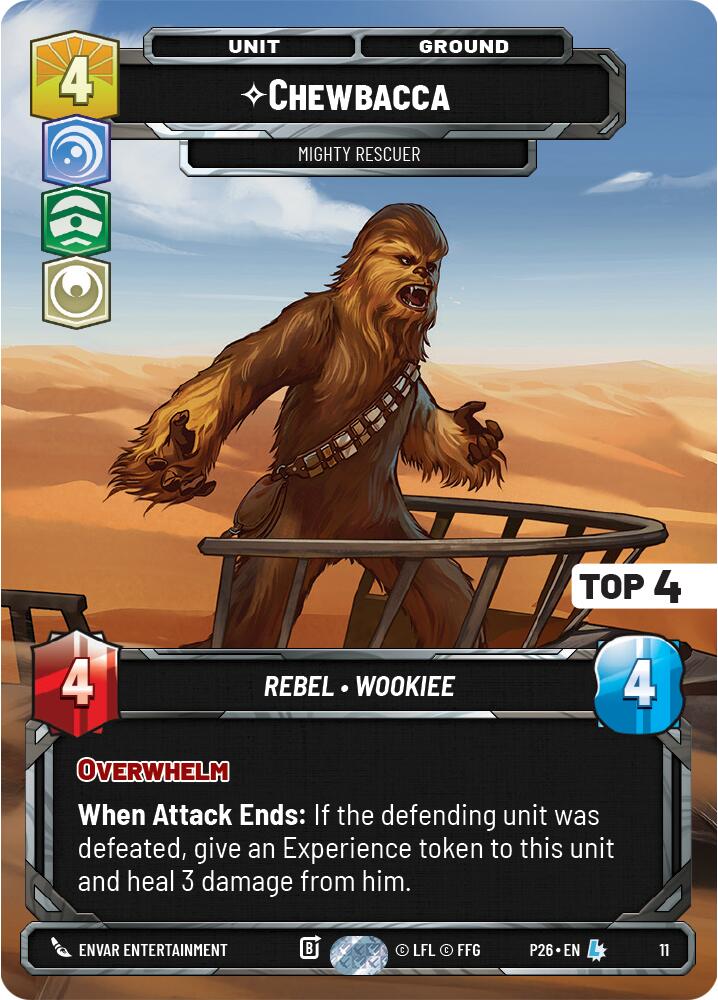 Chewbacca - Mighty Rescuer (11) (Top 4) (11) [Organized Play Promos] - The Mythic Store | 24h Order Processing