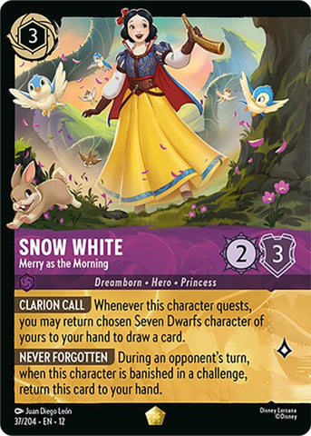 Snow White - Merry as the Morning (Foil) (37/204) [Wilds Unknown]