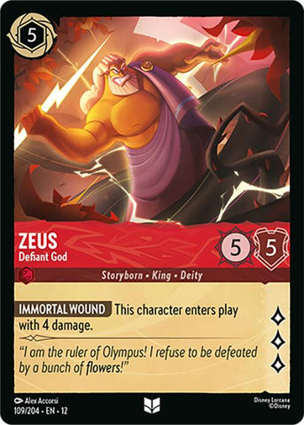 Zeus - Defiant God (109/204) [Wilds Unknown]