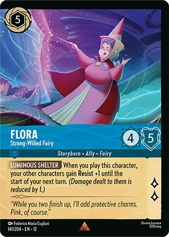 Flora - Strong-Willed Fairy (Foil) (141/204) [Wilds Unknown]