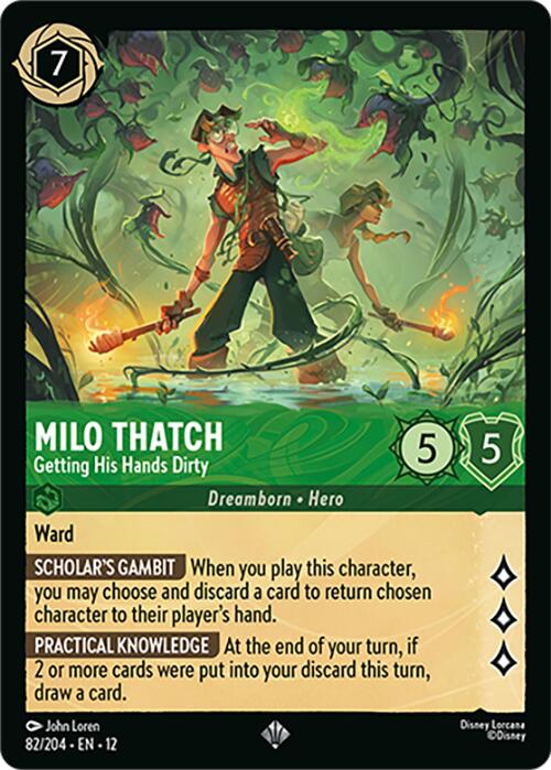 Milo Thatch - Getting His Hands Dirty (82/204) [Wilds Unknown] - The Mythic Store | 24h Order Processing