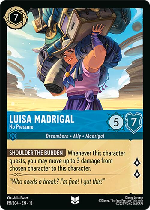 Luisa Madrigal - No Pressure (151/204) [Wilds Unknown] - The Mythic Store | 24h Order Processing