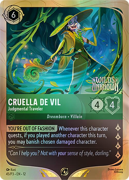 Cruella De Vil - Judgmental Traveler (45) [Promo Cards] - The Mythic Store | 24h Order Processing