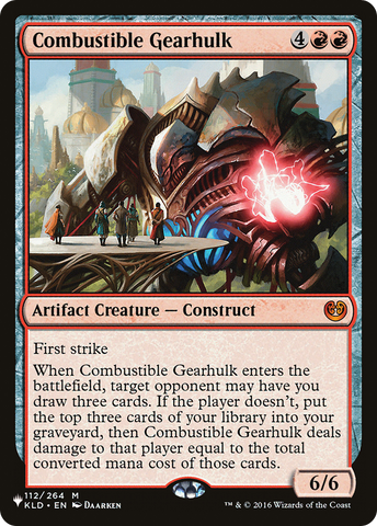 Combustible Gearhulk [The List] - The Mythic Store | 24h Order Processing