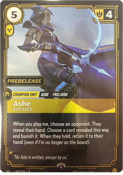 Ashe - Focused (169/219) [Riftbound Organized Play Promotional Cards] - The Mythic Store | 24h Order Processing