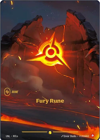 Fury Rune (Alternate Art) (R01a) [Unleashed] - The Mythic Store | 24h Order Processing