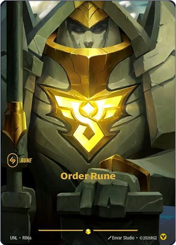 Order Rune (Alternate Art) (R06a) [Unleashed] - The Mythic Store | 24h Order Processing