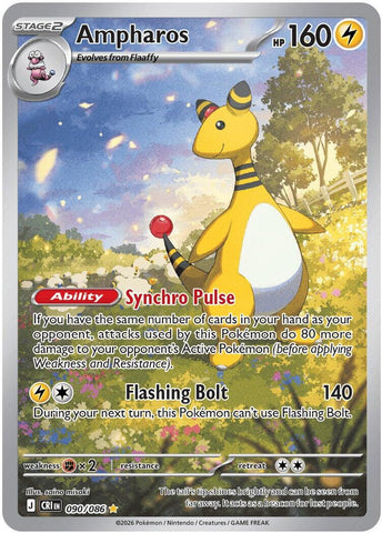 Ampharos (090/086) [Mega Evolution: Chaos Rising] - The Mythic Store | 24h Order Processing
