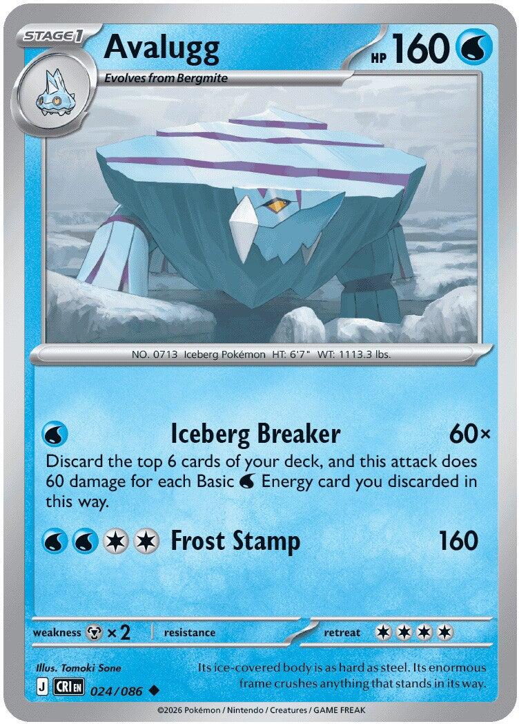 Avalugg (024/086) [Mega Evolution: Chaos Rising] - The Mythic Store | 24h Order Processing