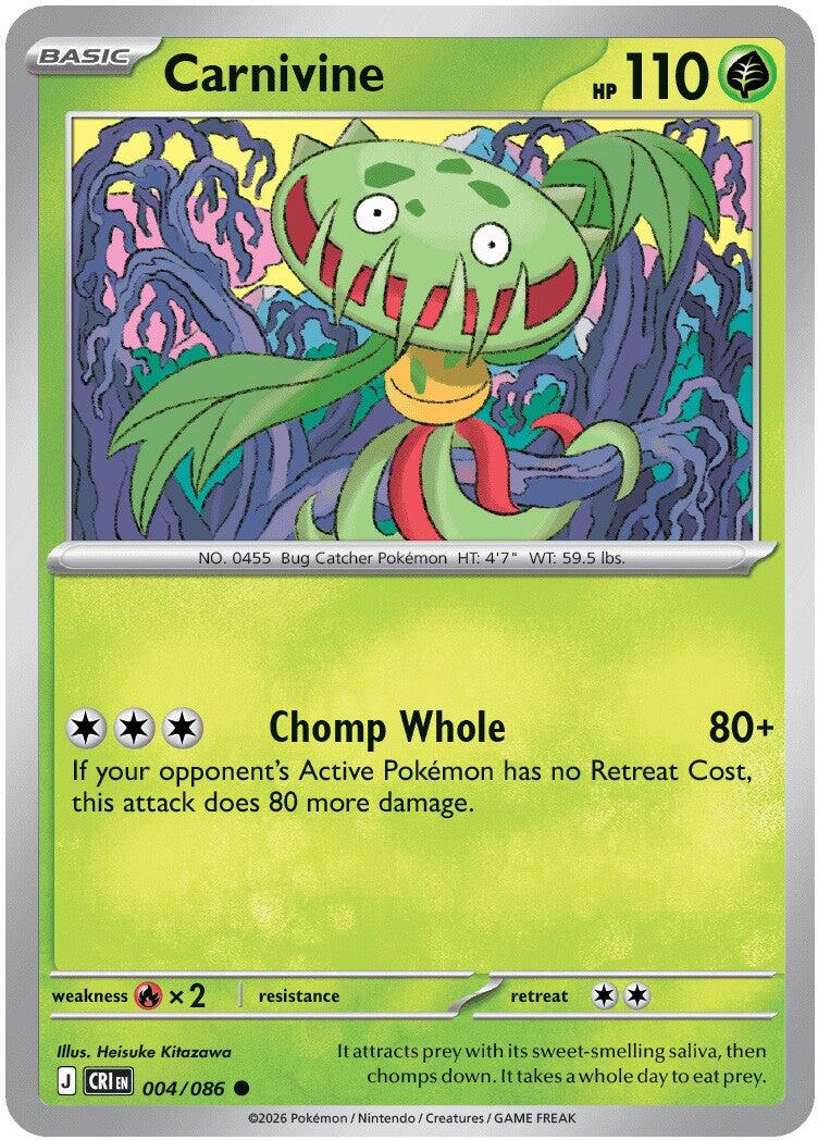 Carnivine (004/086) [Mega Evolution: Chaos Rising] - The Mythic Store | 24h Order Processing