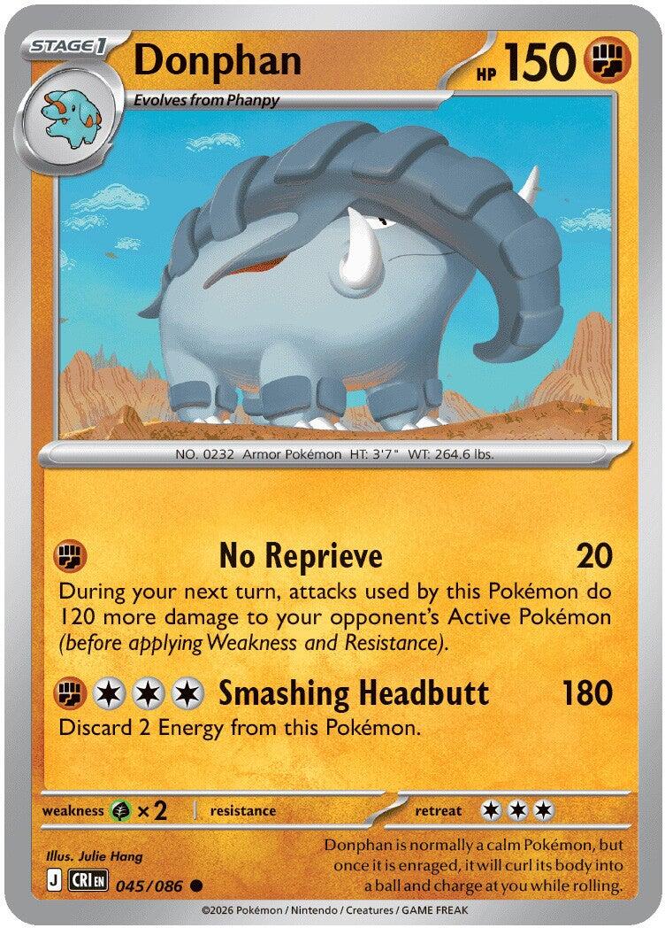 Donphan (045/086) [Mega Evolution: Chaos Rising] - The Mythic Store | 24h Order Processing