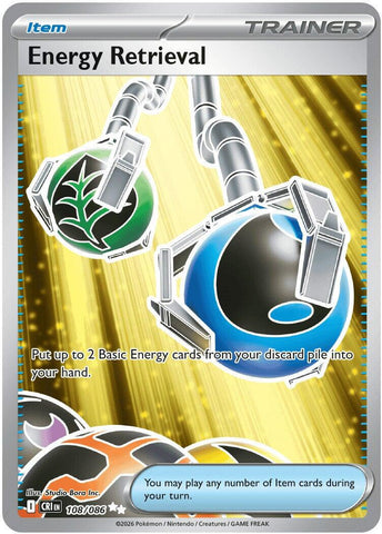 Energy Retrieval (108/086) [Mega Evolution: Chaos Rising] - The Mythic Store | 24h Order Processing
