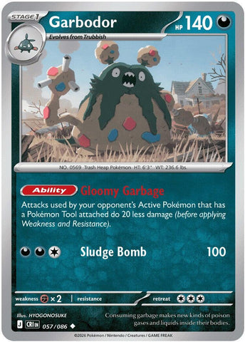 Garbodor (057/086) [Mega Evolution: Chaos Rising] - The Mythic Store | 24h Order Processing