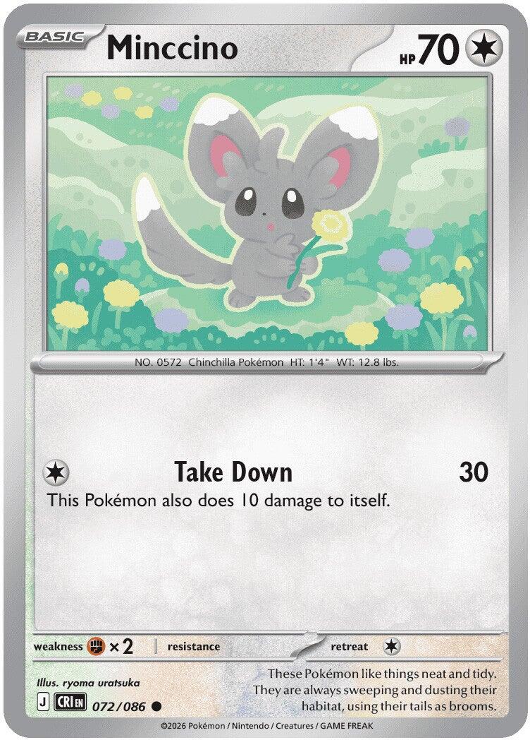 Minccino (072/086) [Mega Evolution: Chaos Rising] - The Mythic Store | 24h Order Processing