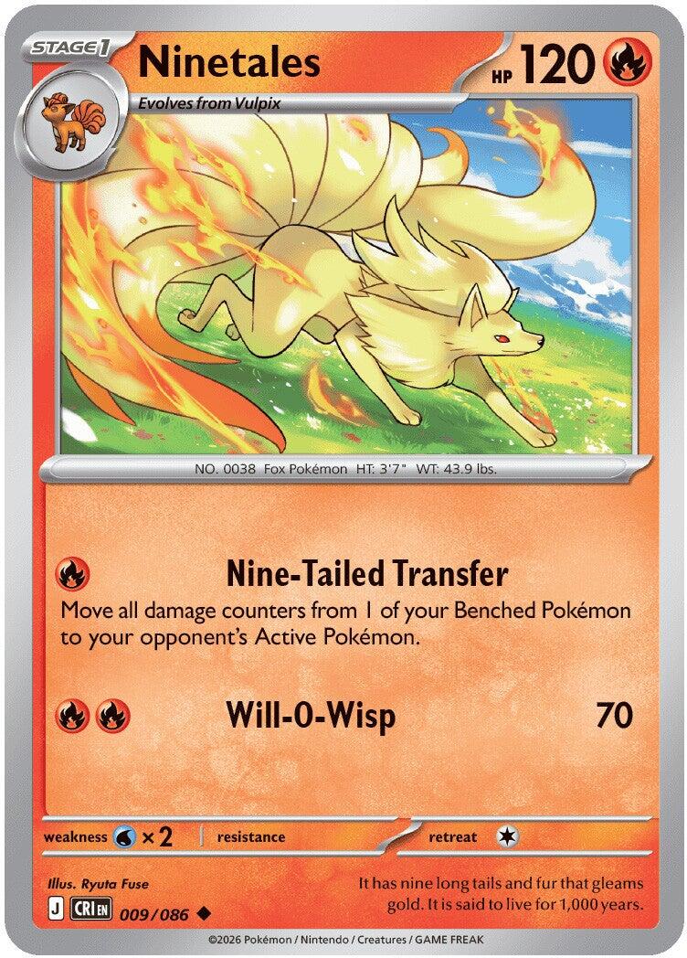 Ninetales (009/086) [Mega Evolution: Chaos Rising] - The Mythic Store | 24h Order Processing