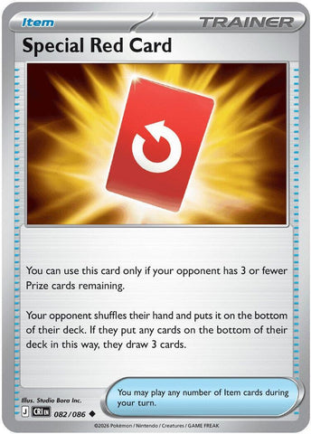 Special Red Card (082/086) [Mega Evolution: Chaos Rising] - The Mythic Store | 24h Order Processing