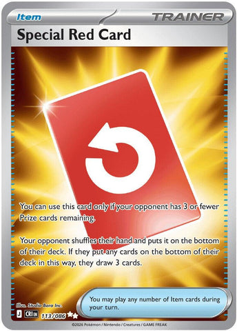 Special Red Card (113/086) [Mega Evolution: Chaos Rising] - The Mythic Store | 24h Order Processing