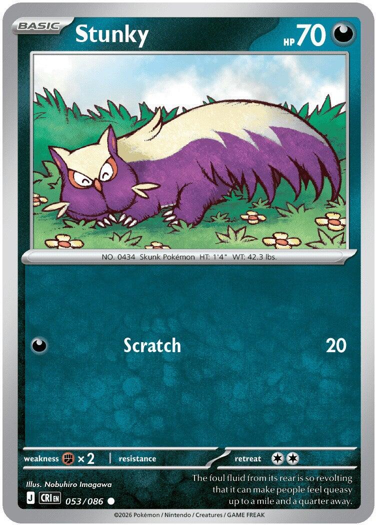 Stunky (053/086) [Mega Evolution: Chaos Rising] - The Mythic Store | 24h Order Processing
