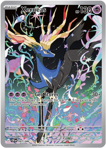 Xerneas (091/086) [Mega Evolution: Chaos Rising] - The Mythic Store | 24h Order Processing
