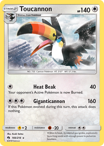 Toucannon (166/214) [Sun & Moon: Lost Thunder] - The Mythic Store | 24h Order Processing