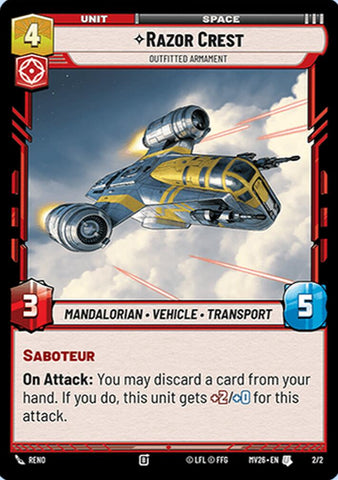 Razor Crest - Outfitted Armament (2/2) (2/2) [Judge Promos] - The Mythic Store | 24h Order Processing