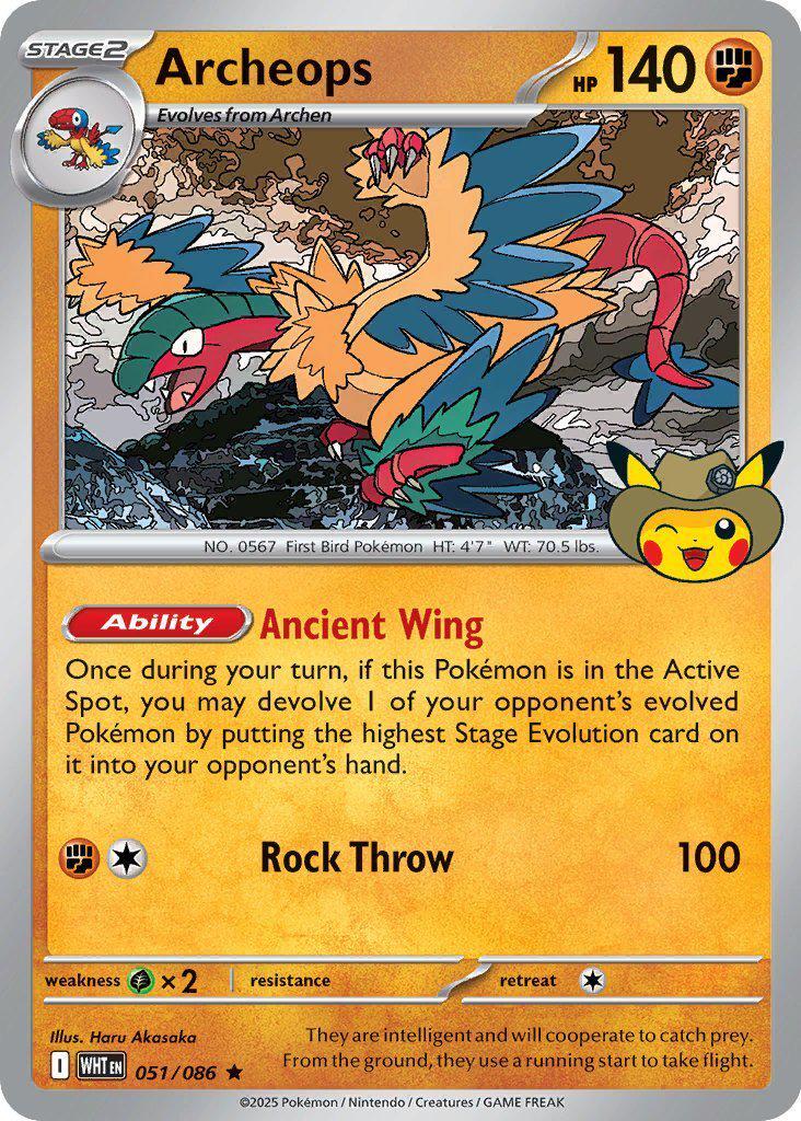 Archeops (051/086) - 051 (Fossil Museum Exclusive) [Mega Evolution Promo] - The Mythic Store | 24h Order Processing