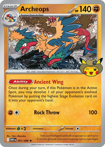 Archeops (051/086) - 051 (Fossil Museum Exclusive) [Mega Evolution Promo] - The Mythic Store | 24h Order Processing